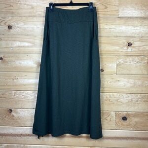 Pure Jill PJ Easy Knit Side Tie Skirt Green Long Maxi XS Petite